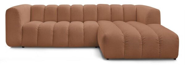 -25 % Dny MOMENTI– Bobochic Paris Terakotově oranžová rohová pohovka Talia 288 cm, pravá