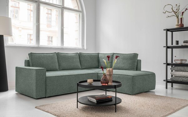 ROHOVÁ SEDAČKA, textil, zelená MID.YOU - Sedací soupravy, Online Only