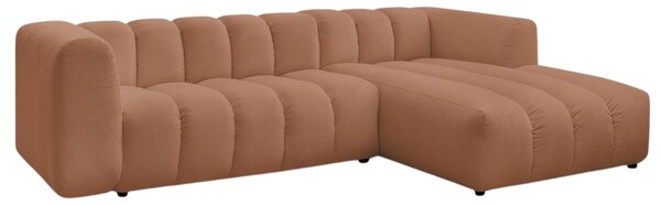 -25 % Dny MOMENTI– Bobochic Paris Terakotově oranžová rohová pohovka Talia 288 cm, pravá
