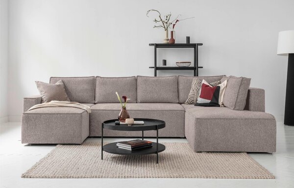 SEDACÍ SOUPRAVA, textil, šedá, bílá MID.YOU - Sedací soupravy, Online Only