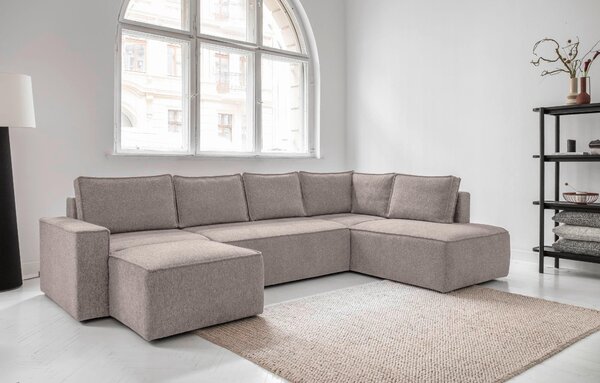 SEDACÍ SOUPRAVA, textil, šedá, bílá MID.YOU - Sedací soupravy, Online Only