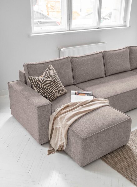 SEDACÍ SOUPRAVA, textil, šedá, bílá MID.YOU - Sedací soupravy, Online Only