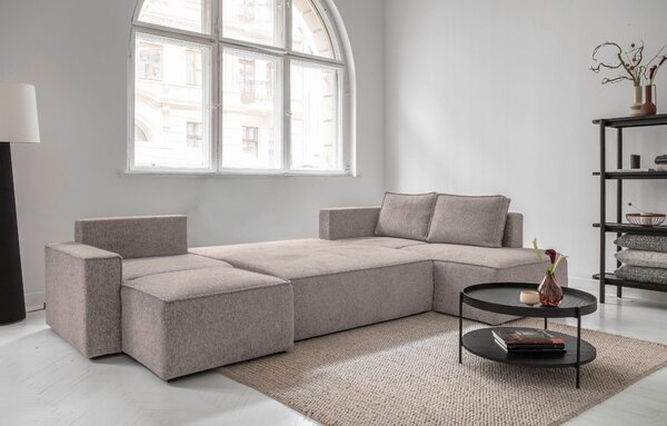 SEDACÍ SOUPRAVA, textil, šedá, bílá MID.YOU - Sedací soupravy, Online Only