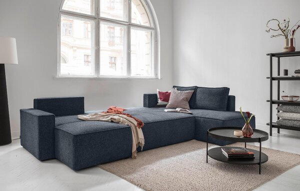 SEDACÍ SOUPRAVA, textil, tmavě modrá MID.YOU - Sedací soupravy, Online Only