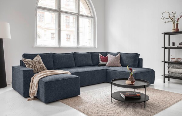 SEDACÍ SOUPRAVA, textil, tmavě modrá MID.YOU - Sedací soupravy, Online Only