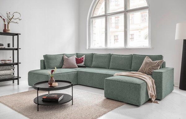 SEDACÍ SOUPRAVA, textil, zelená MID.YOU - Sedací soupravy, Online Only