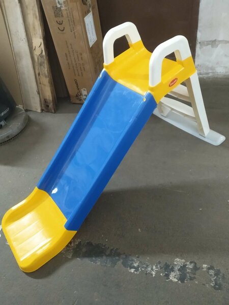 Doloni Skluzavka s madlem 140 cm Modro-žlutá