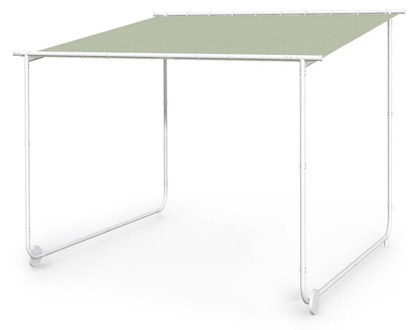 Blumfeldt Nantes, altán, sluneční stříška, 3x3 m, polyester, ocelový rám, UV 50+, podlahová kolečka