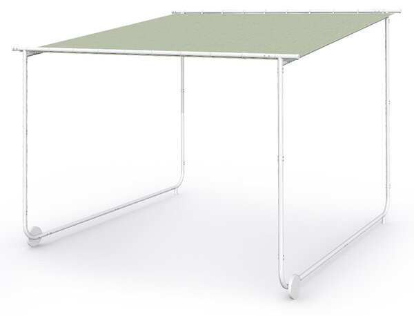 Blumfeldt Nantes, altán, sluneční stříška, 3x3 m, polyester, ocelový rám, UV 50+, podlahová kolečka