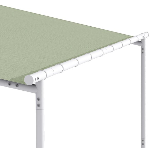 Blumfeldt Nantes, altán, sluneční stříška, 3x3 m, polyester, ocelový rám, UV 50+, podlahová kolečka