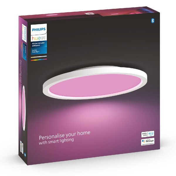 Hue WACA Surimu přisazený LED panel 1x40W 2850lm 2000-6500K RGB IP20 30cm kulatý bílý