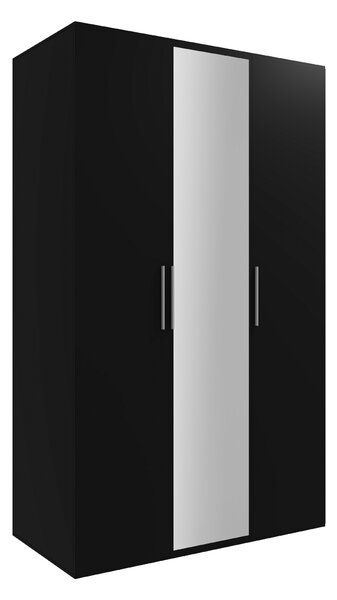 ARK - Šatní skříň BURUNDI, Černá 120 cm
