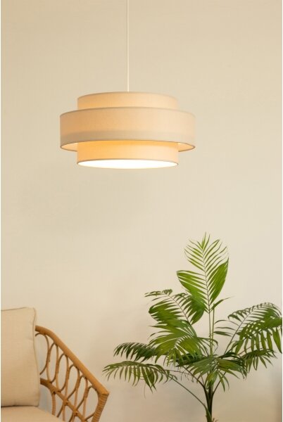 Brilagi - Lustr na lanku RESNA 1xE27/60W/230V pr. 40 cm béžová