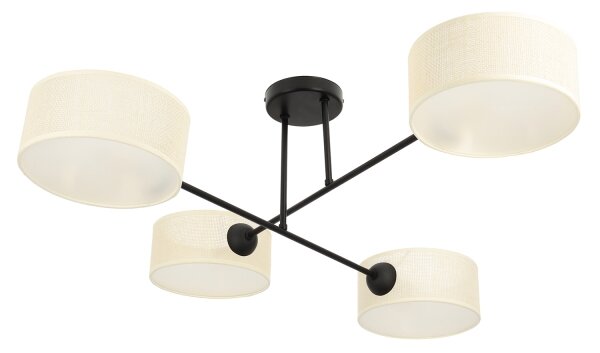 Brilagi - Přisazený lustr VIRGO 4xE14/40W/230V krémová/černá