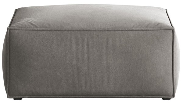 -25 % Dny MOMENTI– Cosmopolitan Design Šedá sametová podnožka Aveiro 75 x 75 cm