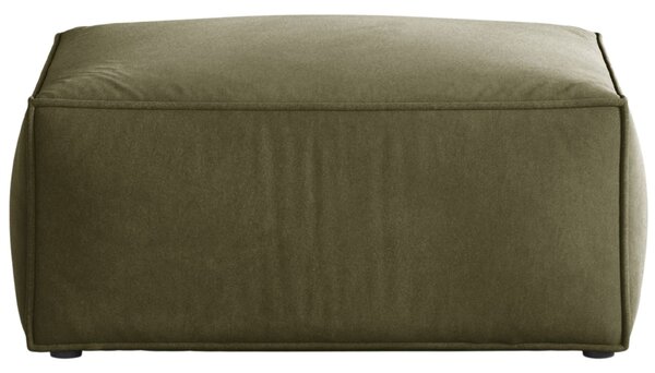 -25 % Dny MOMENTI– Cosmopolitan Design Zelená sametová podnožka Aveiro 75 x 75 cm