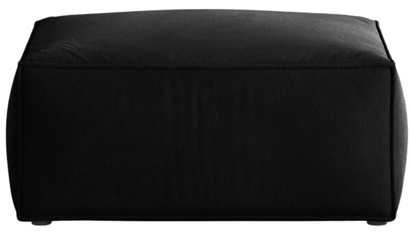 -25 % Dny MOMENTI– Cosmopolitan Design Černá sametová podnožka Aveiro 75 x 75 cm