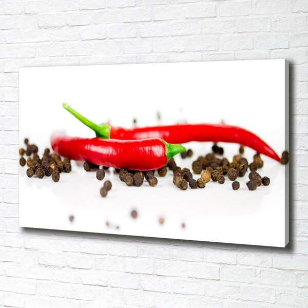 Foto obraz na plátně Chilli a pepř oc-43194719