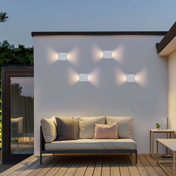 Brilagi - LED Venkovní nástěnné svítidlo DOUBLERAY LED/6W/230V bílá IP54