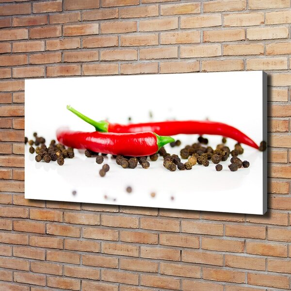 Foto obraz na plátně Chilli a pepř oc-43194719