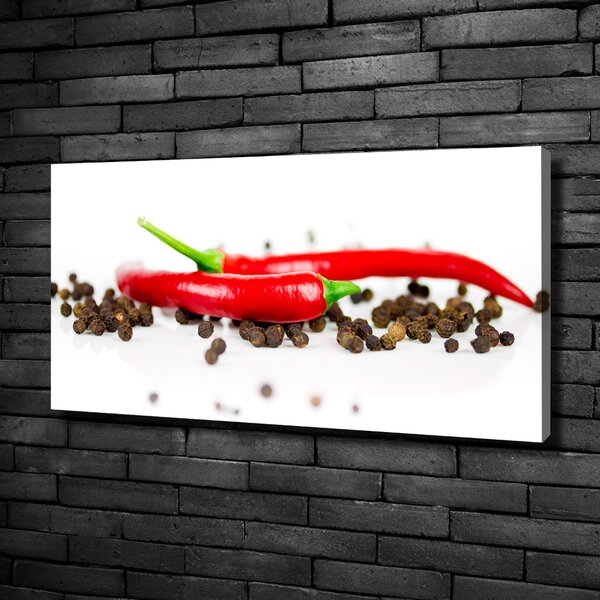 Foto obraz na plátně Chilli a pepř oc-43194719