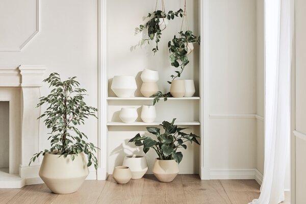 -25 % Dny MOMENTI– Bolia Béžový kameninový květináč Grove Ø 29 cm