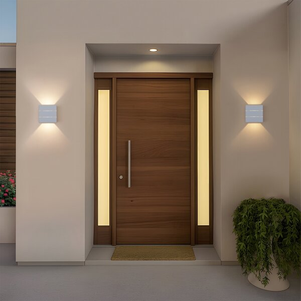 Brilagi - LED Venkovní nástěnné svítidlo DOUBLERAY LINE LED/6W/230V bílá IP54