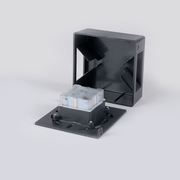 Brilagi - LED Venkovní nástěnné svítidlo DOUBLERAY LED/6W/230V antracit IP54