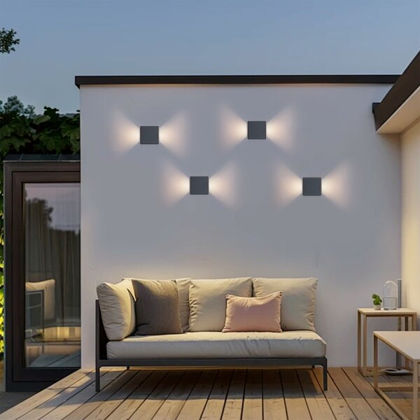 Brilagi - LED Venkovní nástěnné svítidlo DOUBLERAY LED/6W/230V antracit IP54