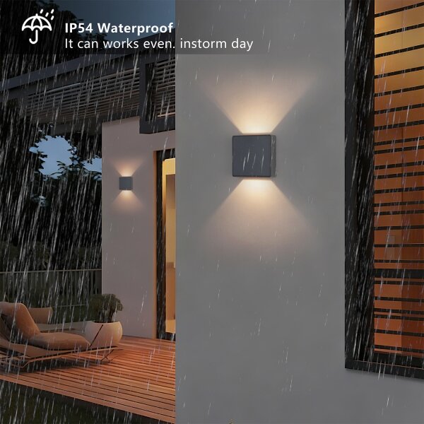 Brilagi - LED Venkovní nástěnné svítidlo DOUBLERAY LED/6W/230V antracit IP54