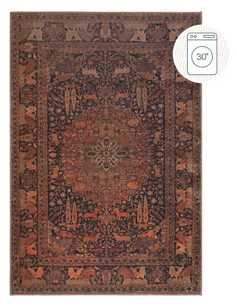Vínový pratelný koberec 152x230 cm Nico Global – Flair Rugs
