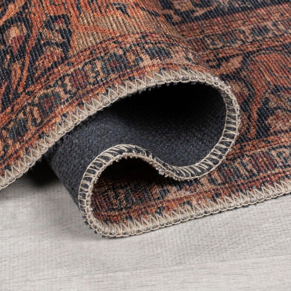 Vínový pratelný koberec 152x230 cm Nico Global – Flair Rugs