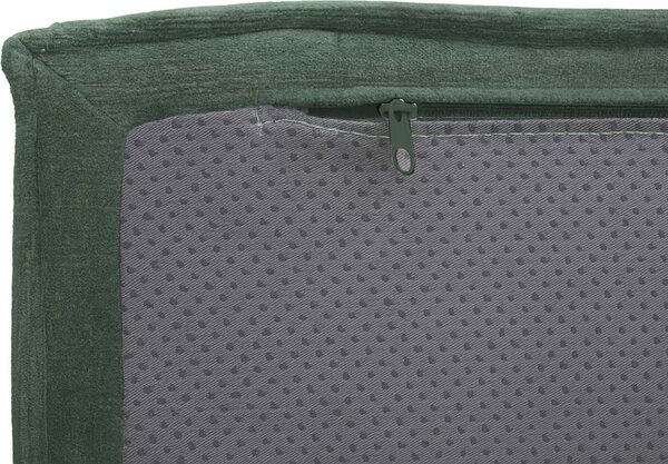 Otoman/příslušenství k pohovce HWC-O54, podnožka podnožka chaise longue, látka/textil 300g/m² 38x97x70cm zelená
