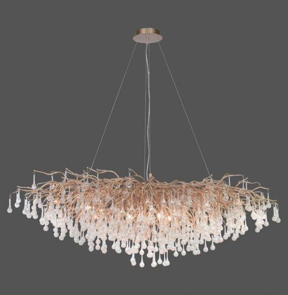 Paul Neuhaus Závěsné svítidlo ICICLE, 15xG9, š. 150 cm Barva: Stříbrná