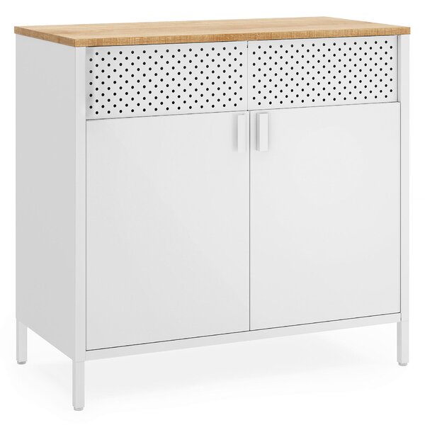 KOMODA, bílá, béžová, 80/76/40 cm Boxxx - Široké komody, Online Only