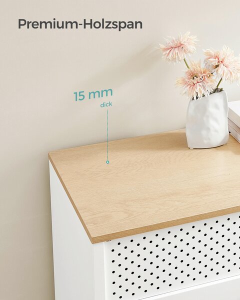 KOMODA, bílá, béžová, 80/76/40 cm Boxxx - Široké komody, Online Only