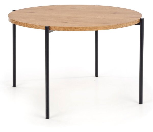 Stůl Morgan černý / zlatý dub Halmar