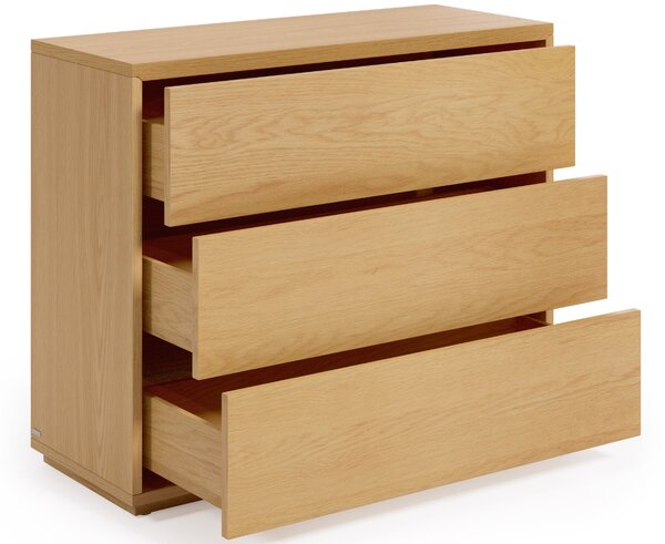 Dubová komoda Kave Home Abilen 90 x 36 cm