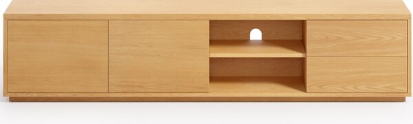 Dubový TV stolek Kave Home Abilen 200 x 36 cm