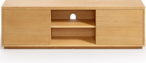 Dubový TV stolek Kave Home Abilen 150 x 36 cm