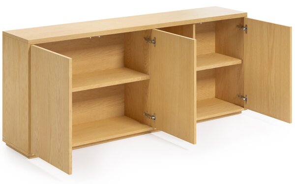 Dubová komoda Kave Home Abilen 180 x 36 cm