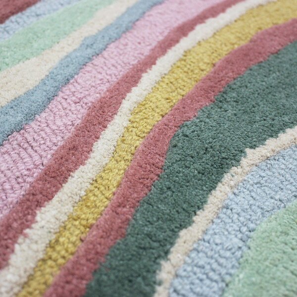 Ručně tkaný vlněný běhoun 60x230 cm Abstract Flow – Flair Rugs