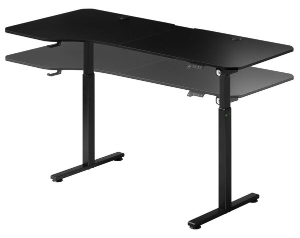 Juskys Kancelářský stůl 160x75cm - černý