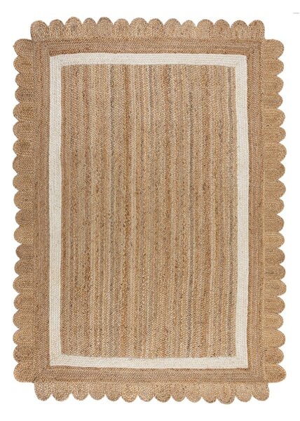 Ručně tkaný jutový koberec v přírodní barvě/slonovinový 160x230 cm Grace White – Flair Rugs
