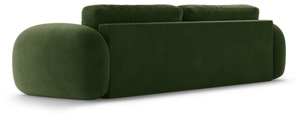 Zelená sametová rozkládací/s úložným prostorem pohovka 262 cm Tonale – Cosmopolitan Design