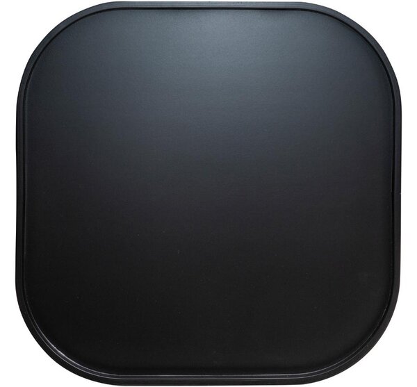 Černý lakovaný podnos Softline Soft Square 49 x 49 cm
