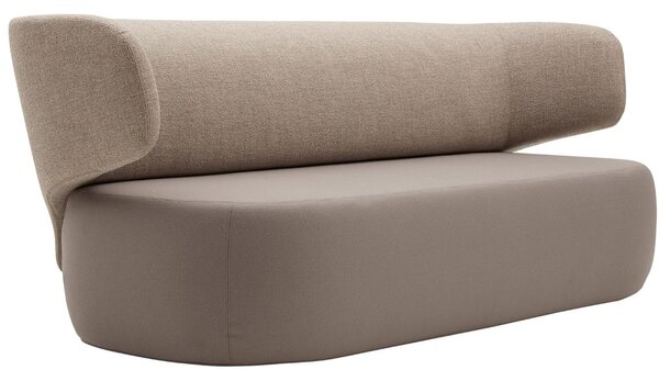Hnědá látková trojmístná pohovka Softline Basel 212 cm