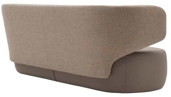 Hnědá látková trojmístná pohovka Softline Basel 212 cm