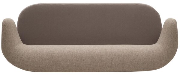 Hnědá látková trojmístná pohovka Softline Basel 212 cm