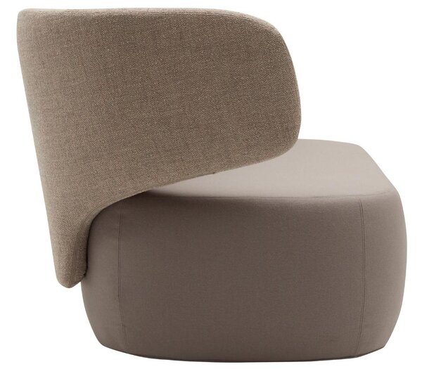 Hnědá látková trojmístná pohovka Softline Basel 212 cm